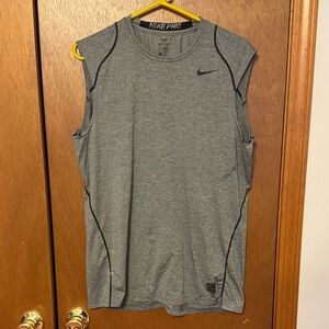Nike Pro Men's Gray Tank Top